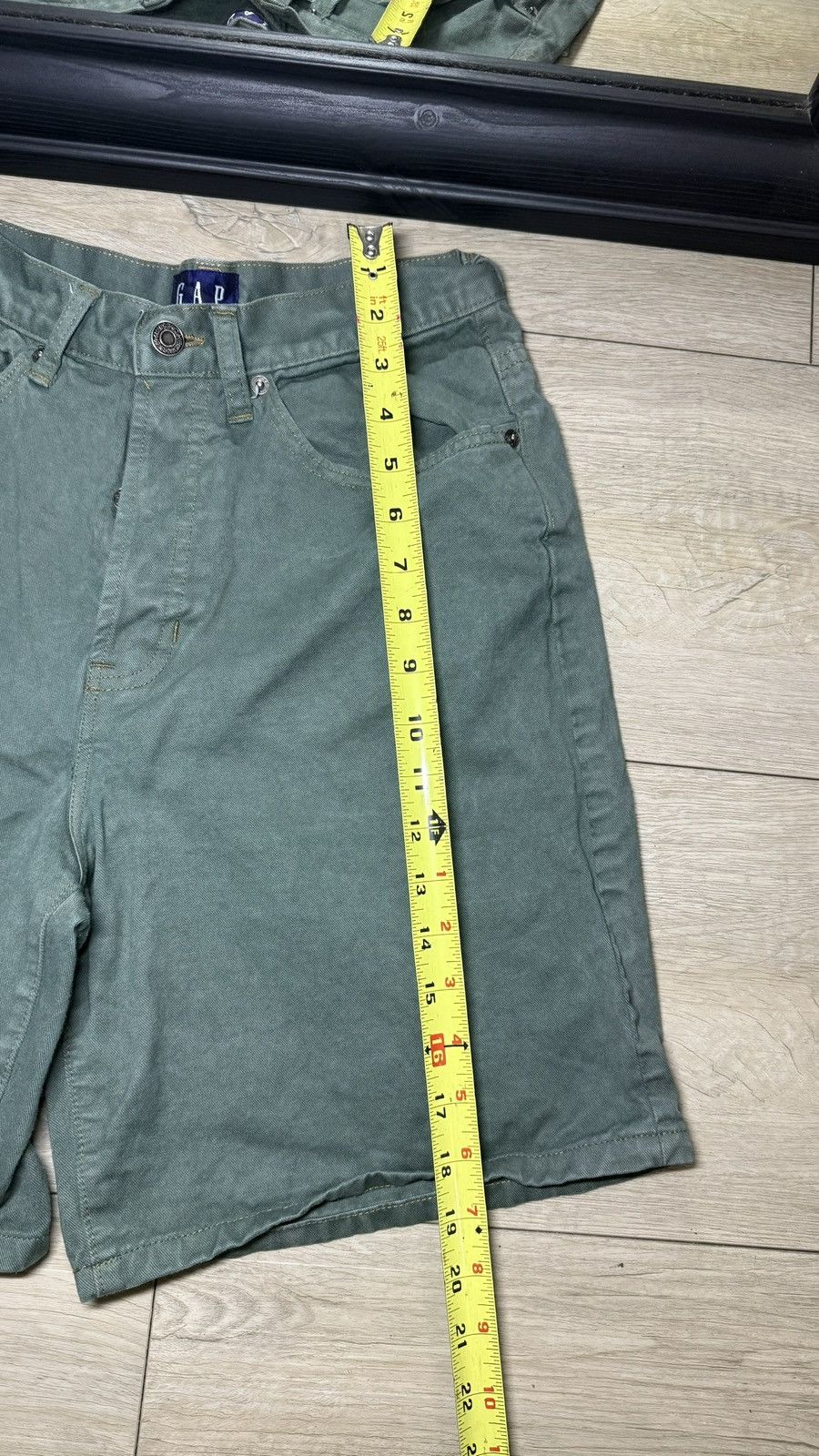 Gap Y2K 2000s Green Gap Stone Wash Relaxed Fit Jean Short Jorts Size 28" / US 6 / IT 42 - 7 Thumbnail