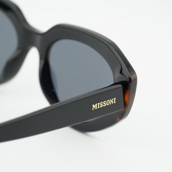Missoni Missoni MIS 0131/S 0807 IR Sunglasses Black Cat Eye Frame Size ONE SIZE - 8 Thumbnail