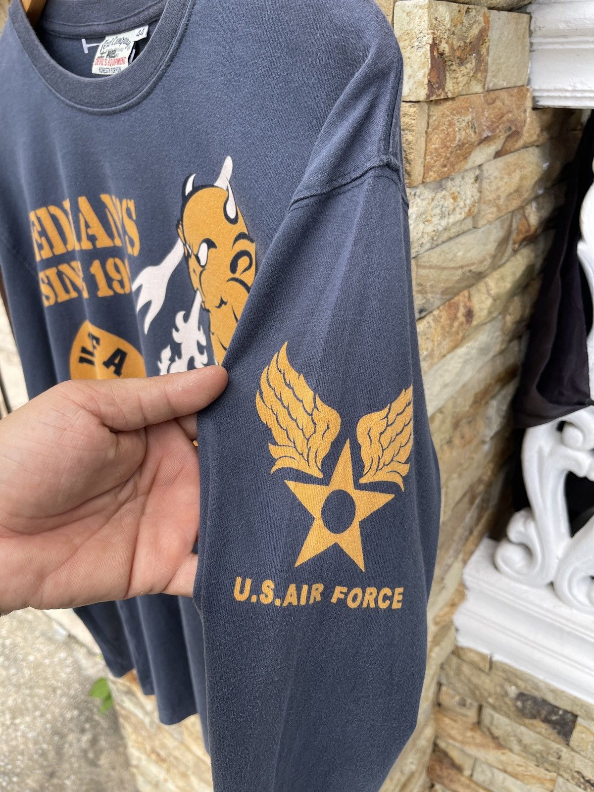 Japanese Brand Rare🔥Tedman Air Force Long Sleve T Shirt Size US L / EU 52-54 / 3 - 9 Thumbnail