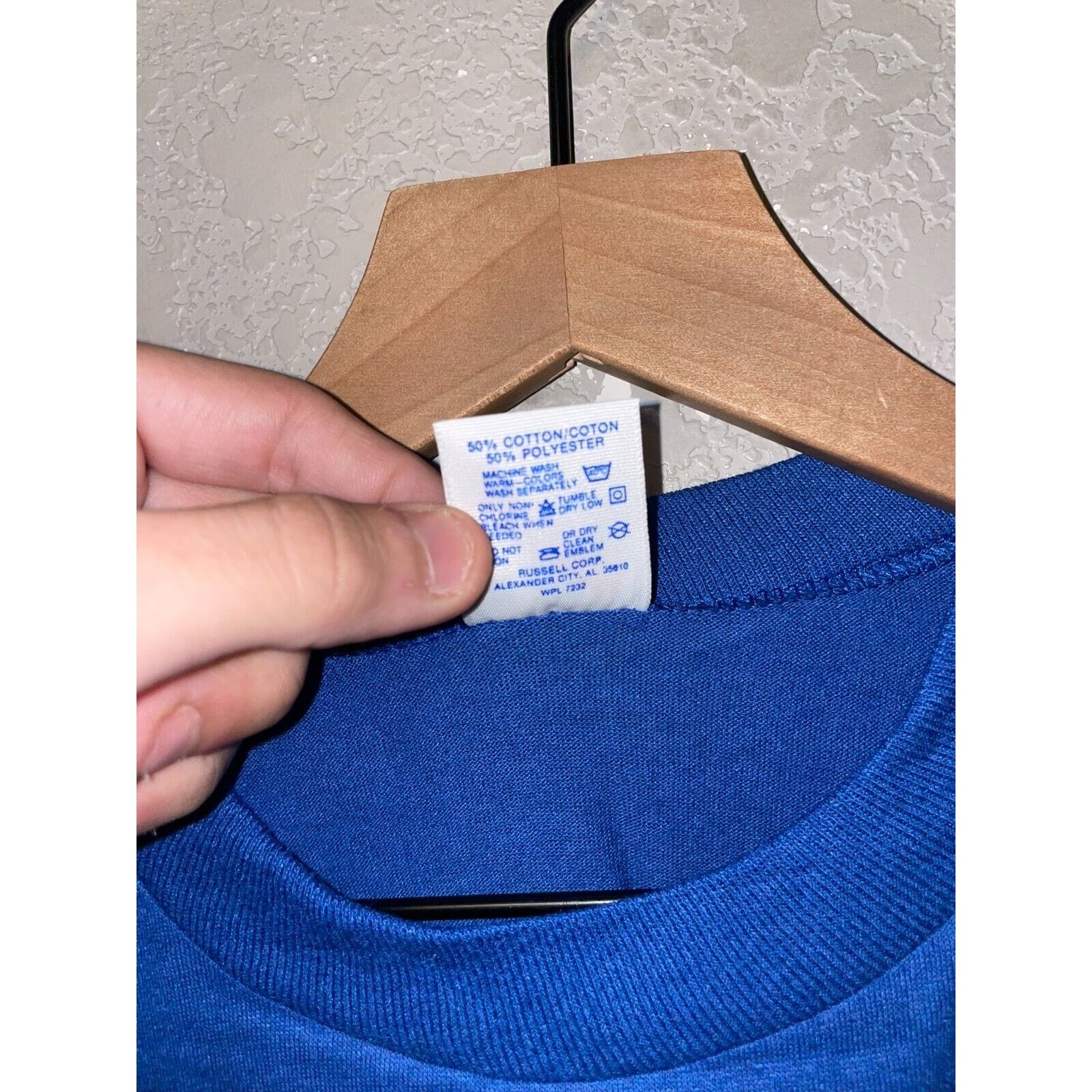 Jerzees Vintage Fireworks Shirt Jerzees Blue Splatter July 4th 80s L Size US L / EU 52-54 / 3 - 8 Thumbnail
