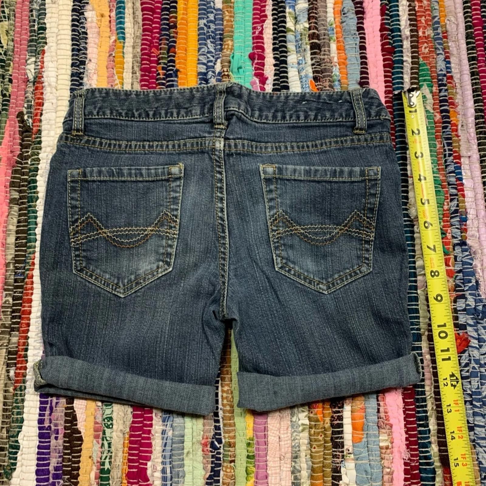 Designer Mossimo Supply Co. Dark Blue Denim Shorts Size 30" / US 8 / IT 44 - 5 Thumbnail