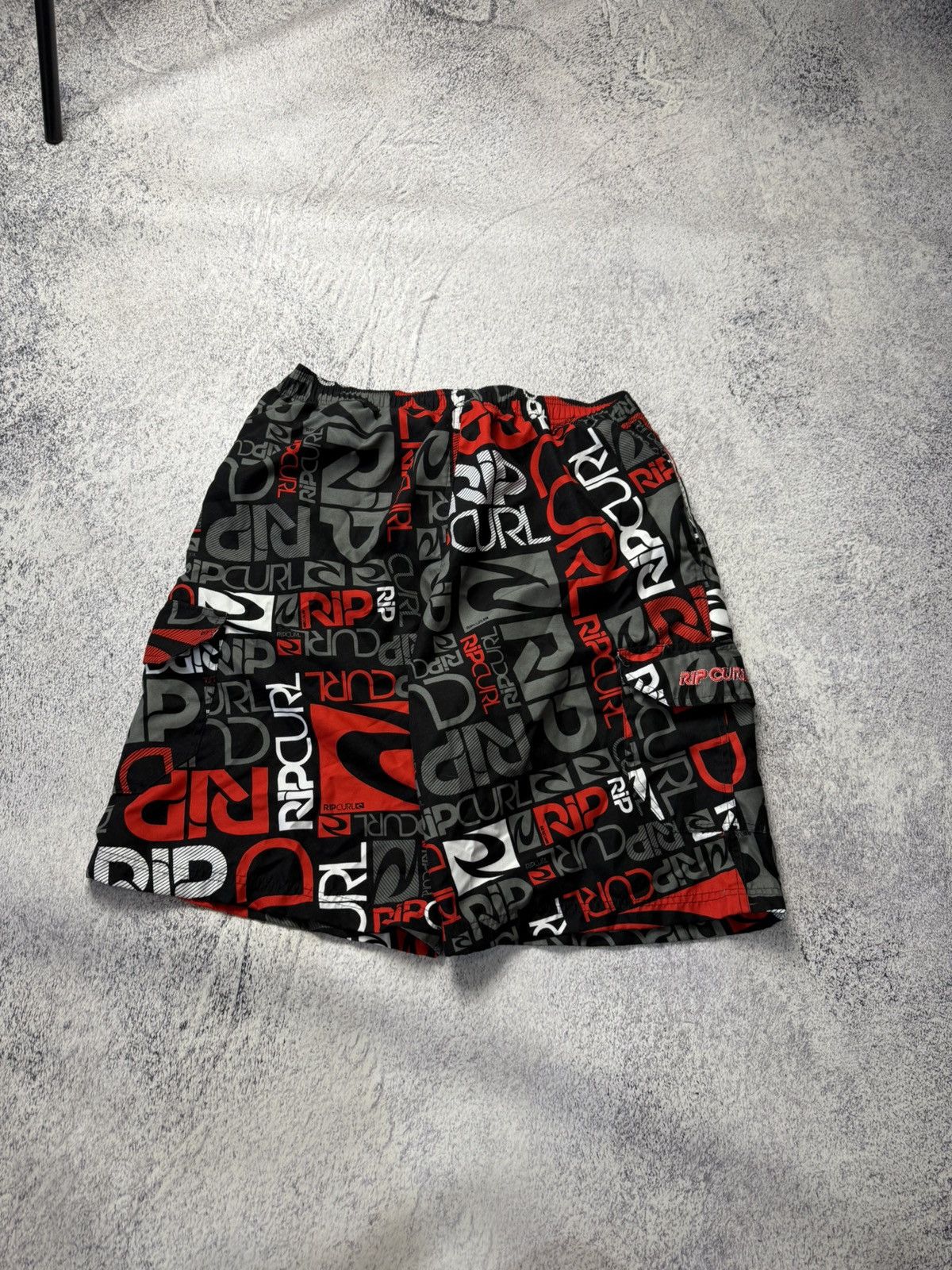 Rip Curl Vintage Rip Curl Monogram Nylon Shorts USA OOs Size US 34 / EU 50 - 13 Thumbnail