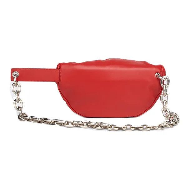 Bottega Veneta o1n1vont1024 Size: OS / Chain Pouch Belt Bag Chili /Silver Size ONE SIZE - 2 Thumbnail