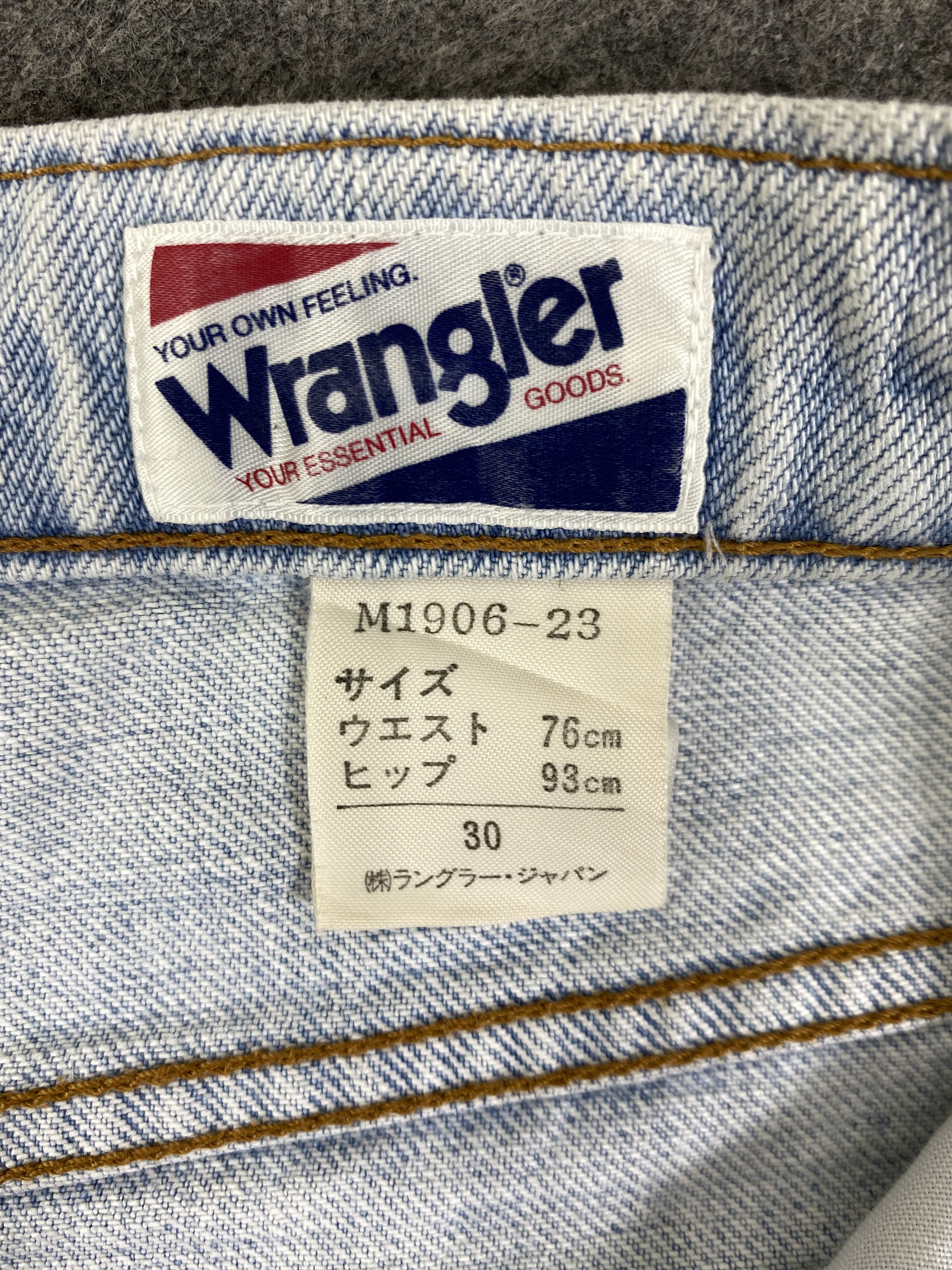 Japanese Brand Light Blue Wash Vintage Wrangler Jeans 27x28 - JN3334 Size US 27 - 8 Thumbnail