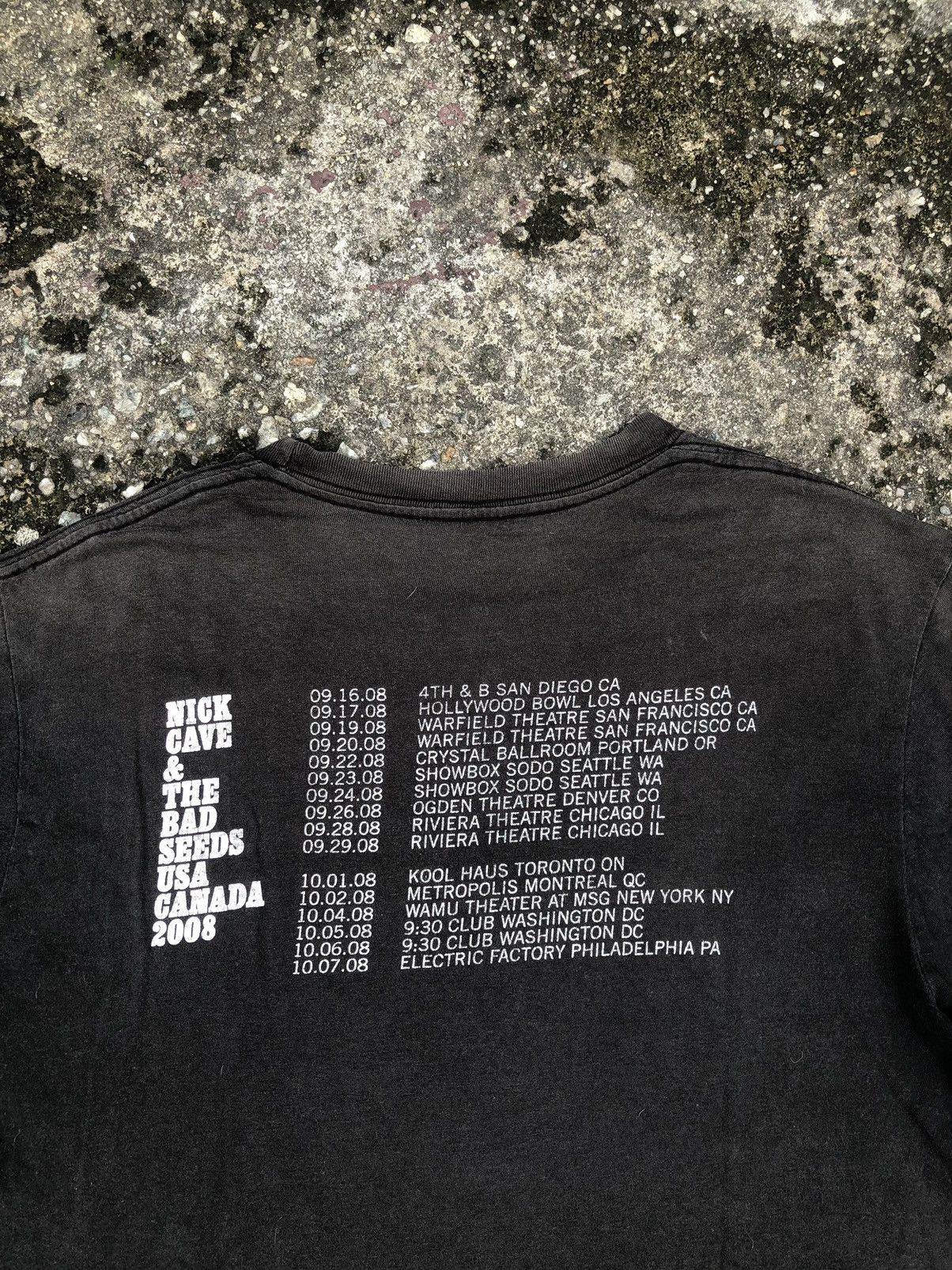 Band Tees Vintage Nick Cave & The Bad Seeds USA Canada 2008 Tour Size US M / EU 48-50 / 2 - 10 Thumbnail