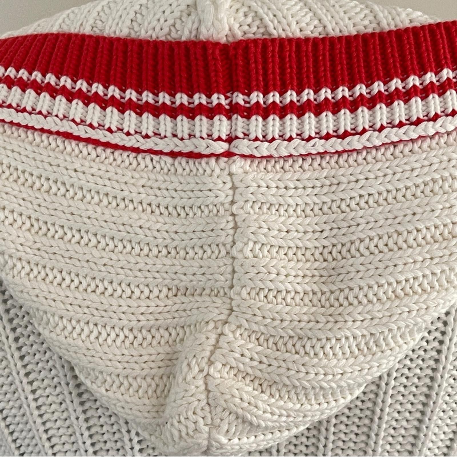 Other Moda International White and Red Hooded Cardigan in Small Size S / US 4 / IT 40 - 7 Thumbnail