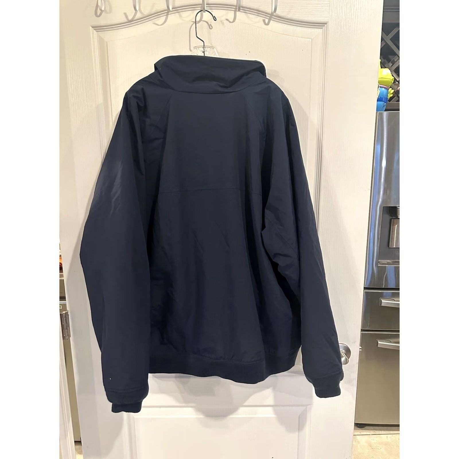 Lands' End Lands' End Jacket Mens Navy Blue Classic Squall Windbreaker Full Zip 2XLT Size US XXL / EU 58 / 5 - 5 Thumbnail