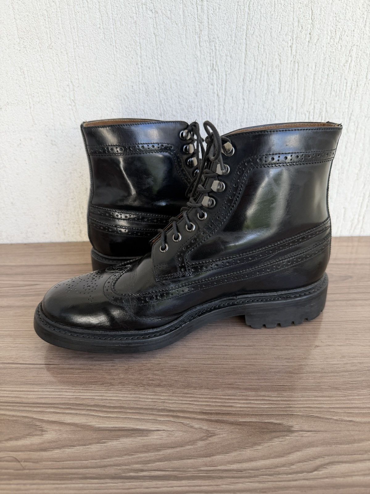 Grenson Fred shell cordovan brogue boots Size US 8 / EU 41 - 11 Thumbnail
