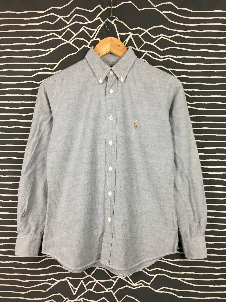 RRL Ralph Lauren × Ralph Lauren × Vintage Vtg Ralph Lauren Oxford Slim Fit Button Up Shirt Size 8 Size S / US 4 / IT 40 - 2 Thumbnail