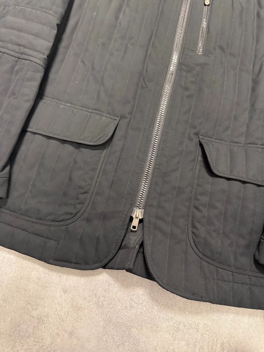 Armani Collezioni × Vintage 2000s Armani Padded Lines Black Coat Size US M / EU 48-50 / 2 - 3 Thumbnail