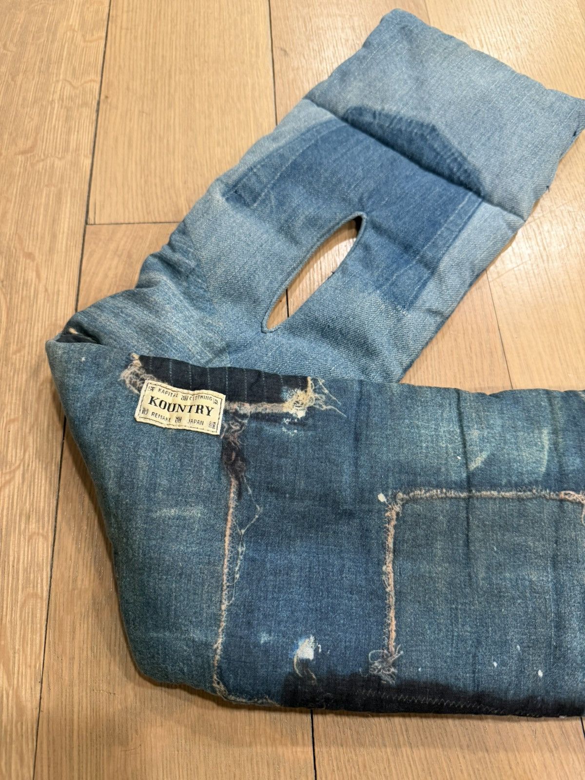 Kapital Kountry Archive Kapital Kountry Indigo Boro Patchwork Loop Scarf Size ONE SIZE - 2 Thumbnail