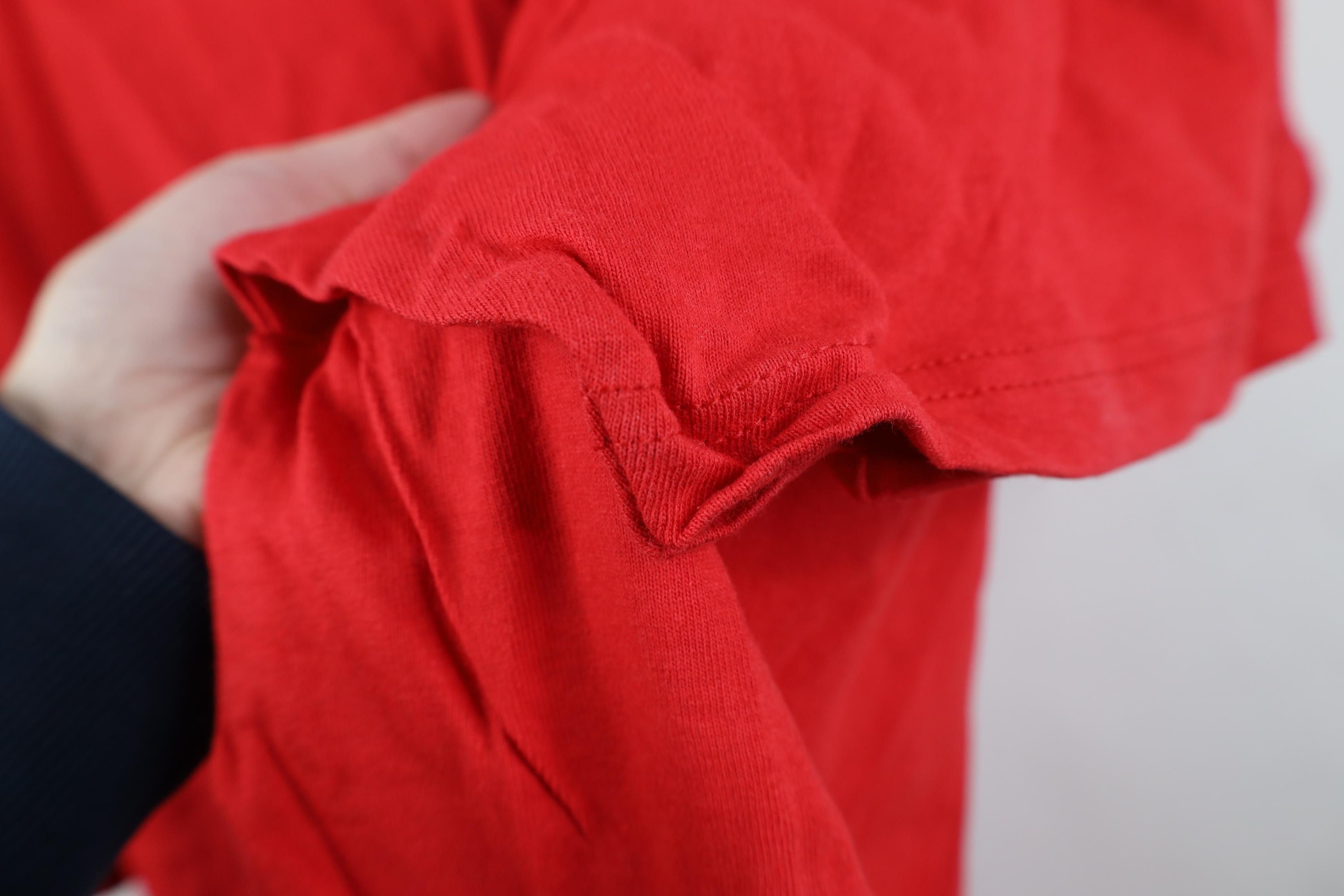 Hanes Vintage 90s Y2K Hanes Blank Pocket T-Shirt Red Cotton Size US XXL / EU 58 / 5 - 9 Thumbnail