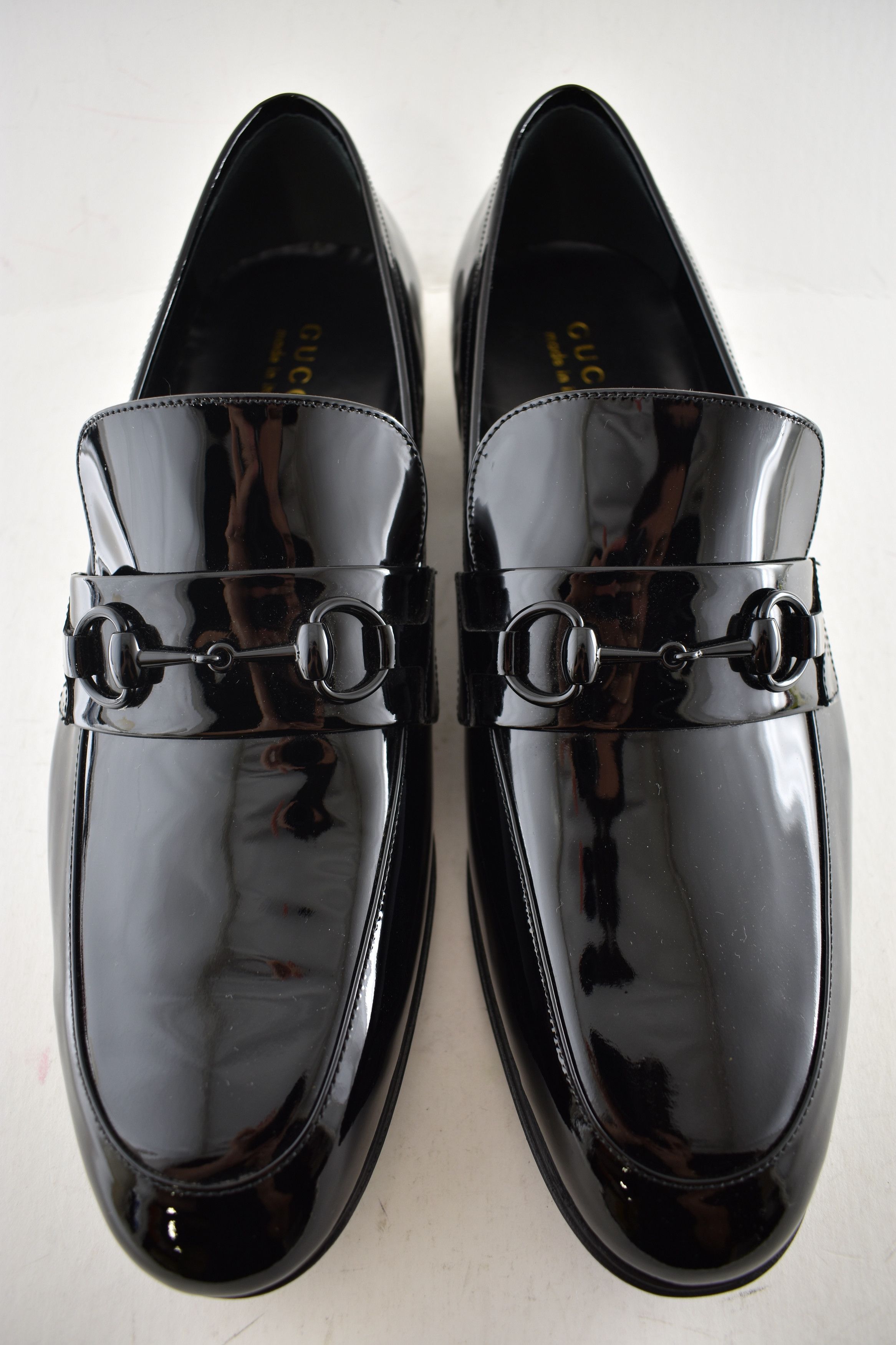 Gucci Gucci Ed Black Patent Leather Horsebit Loafer G 13 US 14 Size US 14 / EU 47 - 7 Thumbnail
