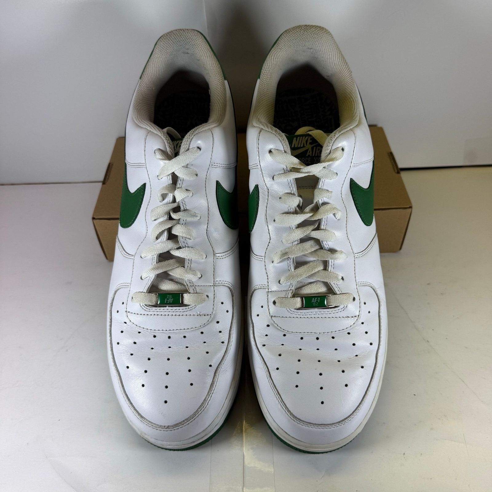Nike Nike Air Forces White/Green Size 15 Men Size US 15 / EU 48 - 4 Thumbnail