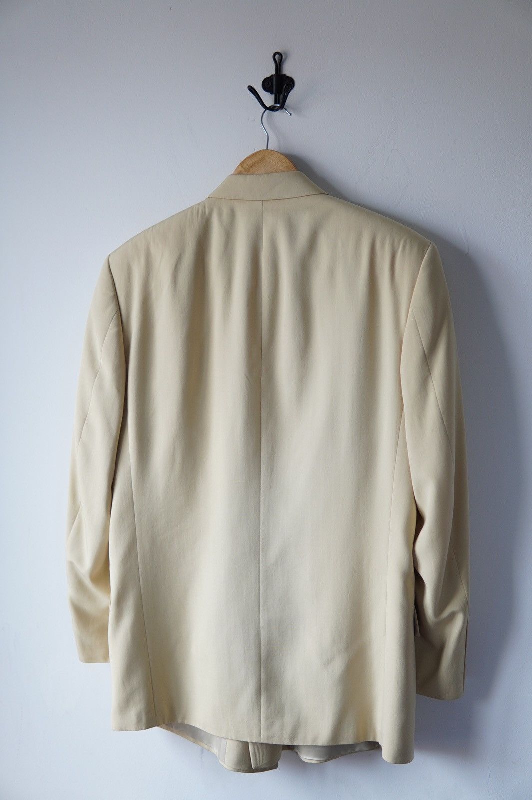 Hugo Boss Hugo Boss Beige Silk Double Breasted Blazer Size 48L - 3 Thumbnail