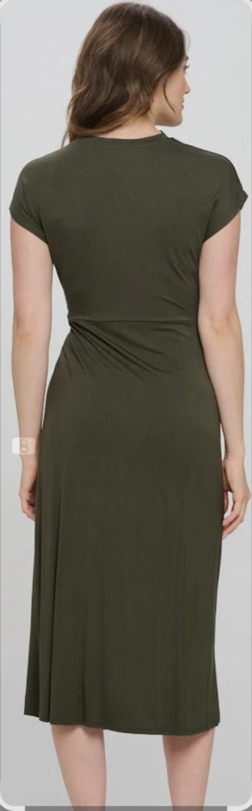 Other Cupshe Olive Green Knot-Front Midi Dress – Size Large Size L / US 10 / IT 46 - 5 Thumbnail