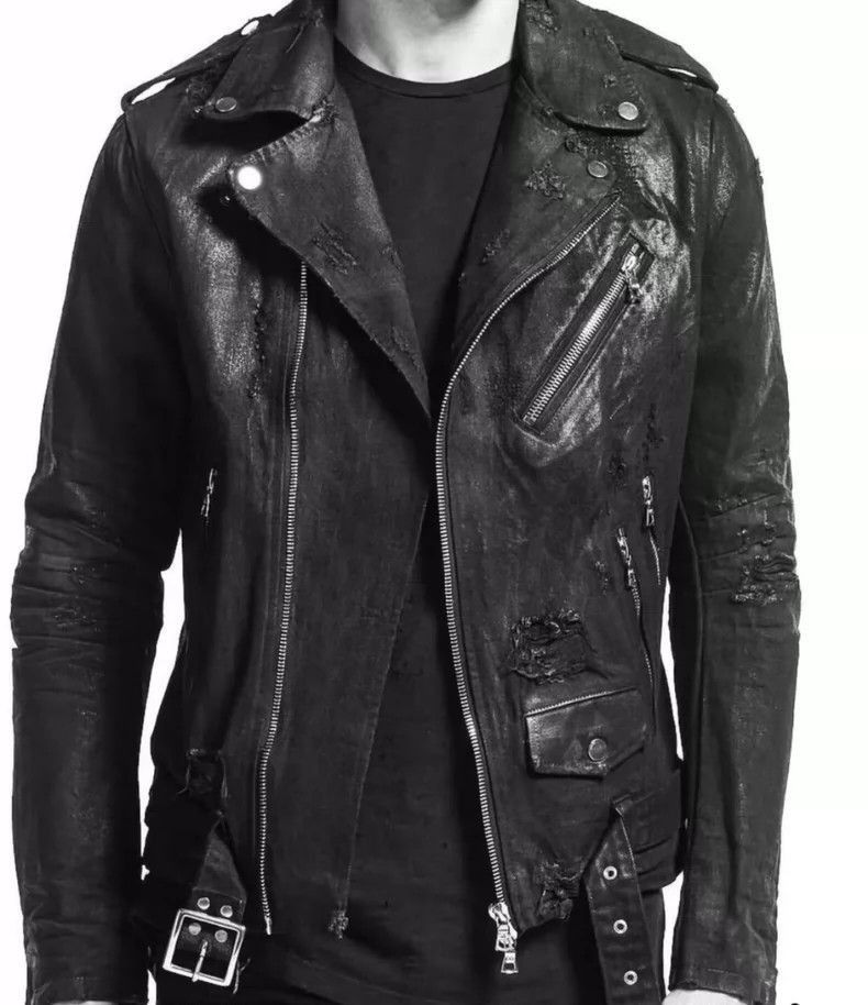 Amiri Black Suede Biker Jacket by Amiri-2506 Size US S / EU 44-46 / 1 - 9 Thumbnail