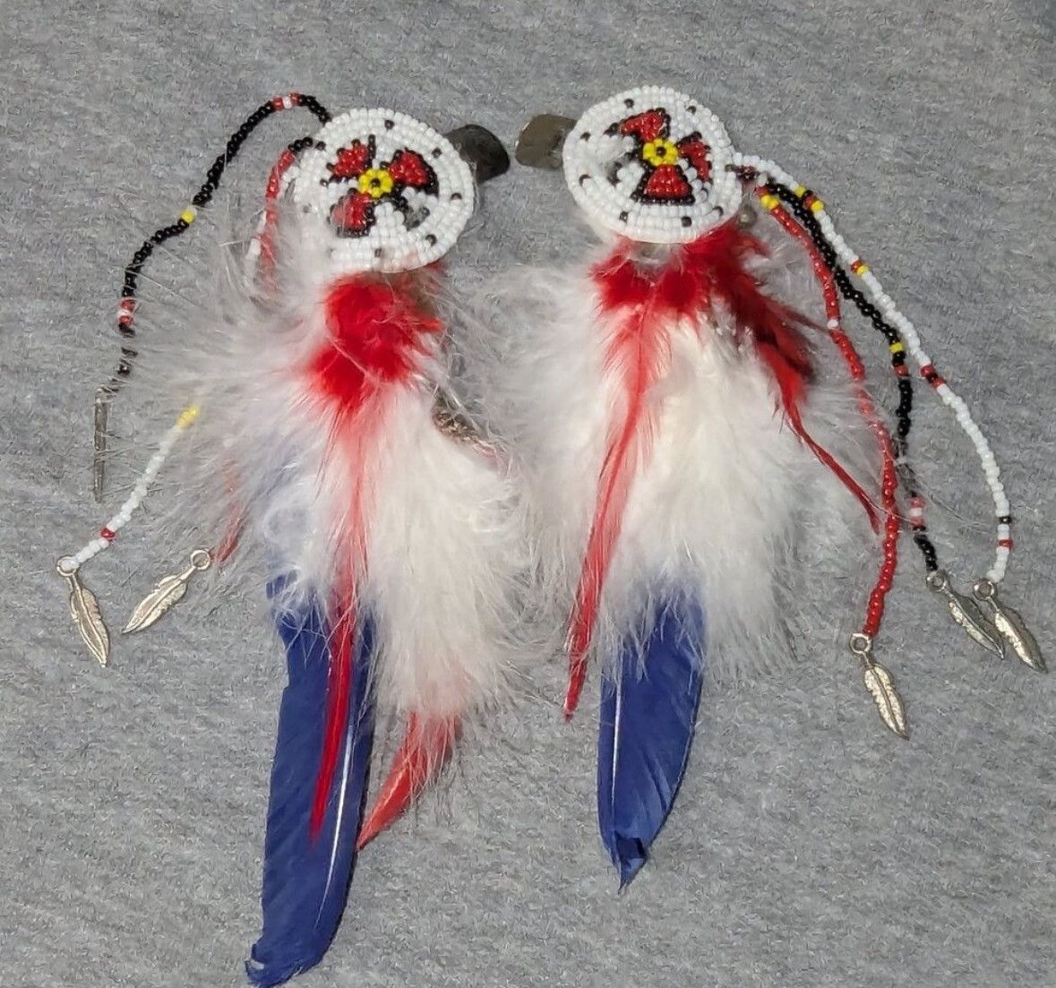 Vintage Vintage 70’s Custom Native American Hair Clip Set Size ONE SIZE - 10 Thumbnail