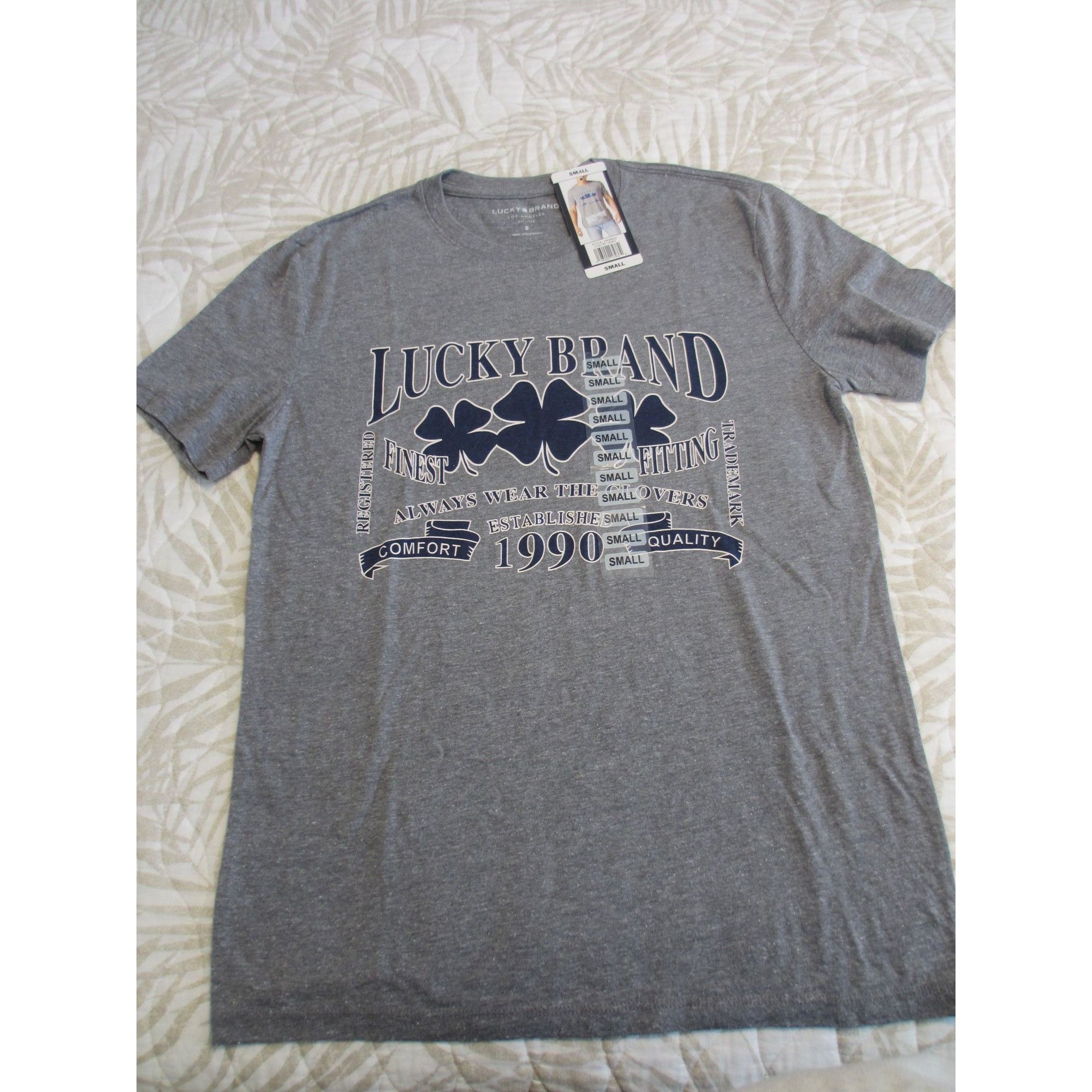 Lucky Brand LUCKY BRAND GREY TSHIRT SMALL Size US S / EU 44-46 / 1 - 1 Thumbnail