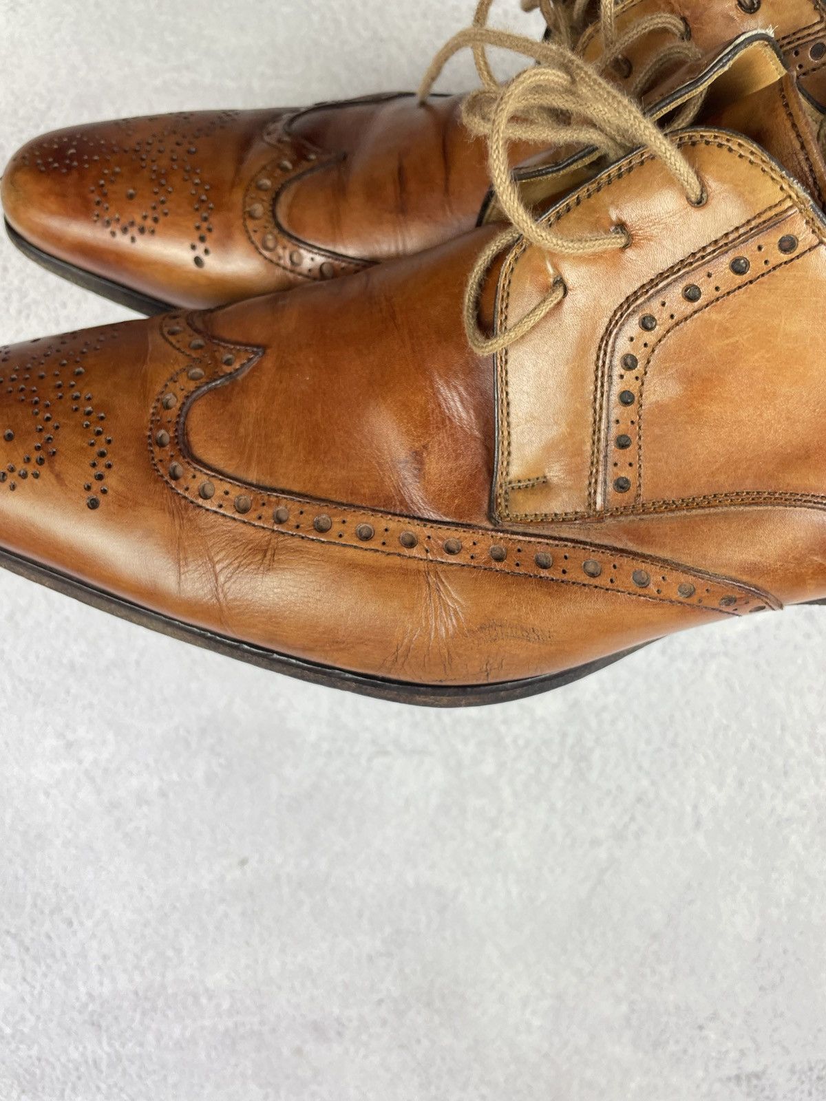 Magnanni Magnanni Brown Leather Oxford Dress Shoes EU 42 US 9M Size US 9 / EU 42 - 16 Thumbnail