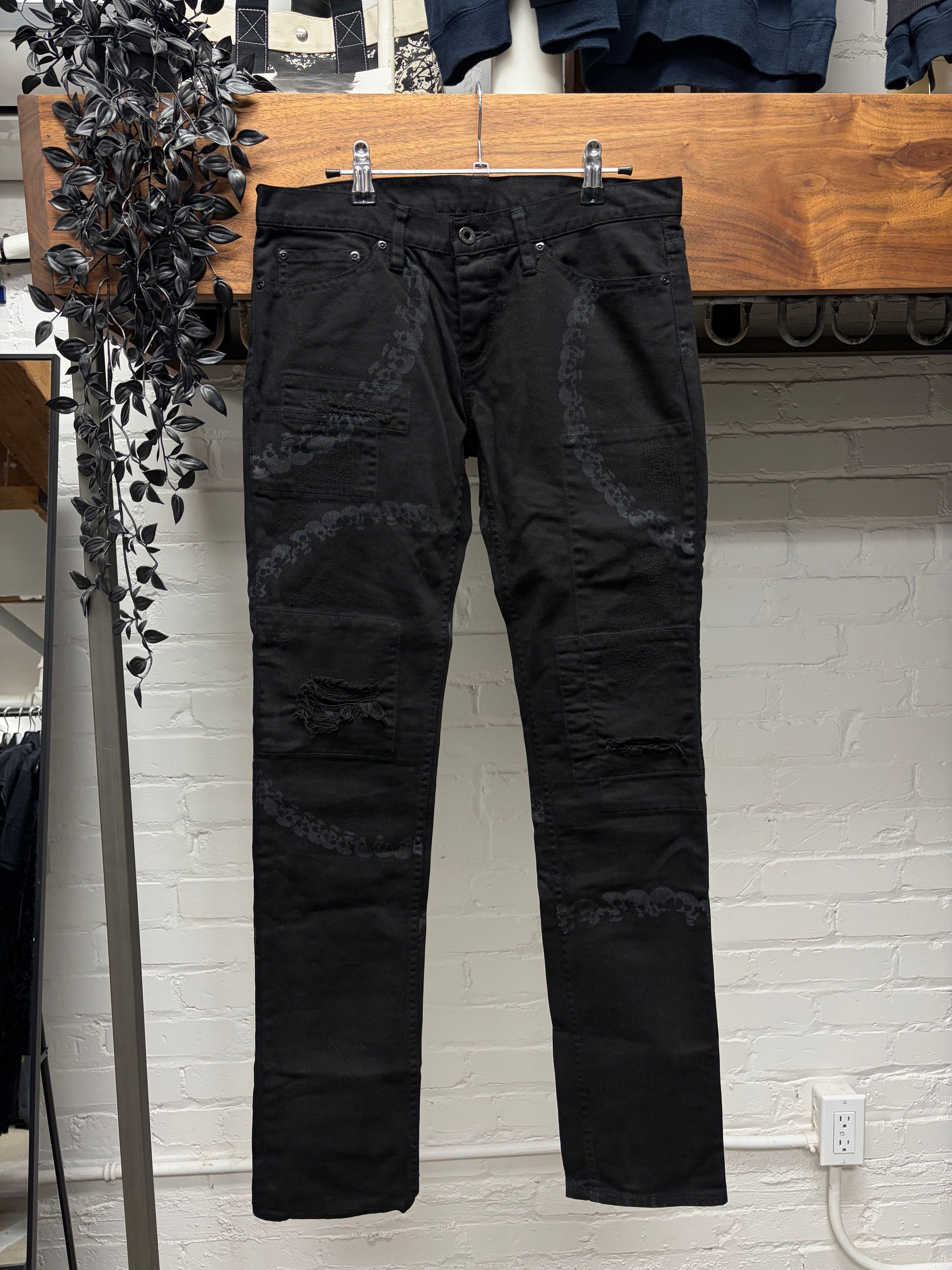 Hysteric Glamour HYSTERIC GLAMOUR typewriter skull denim pants