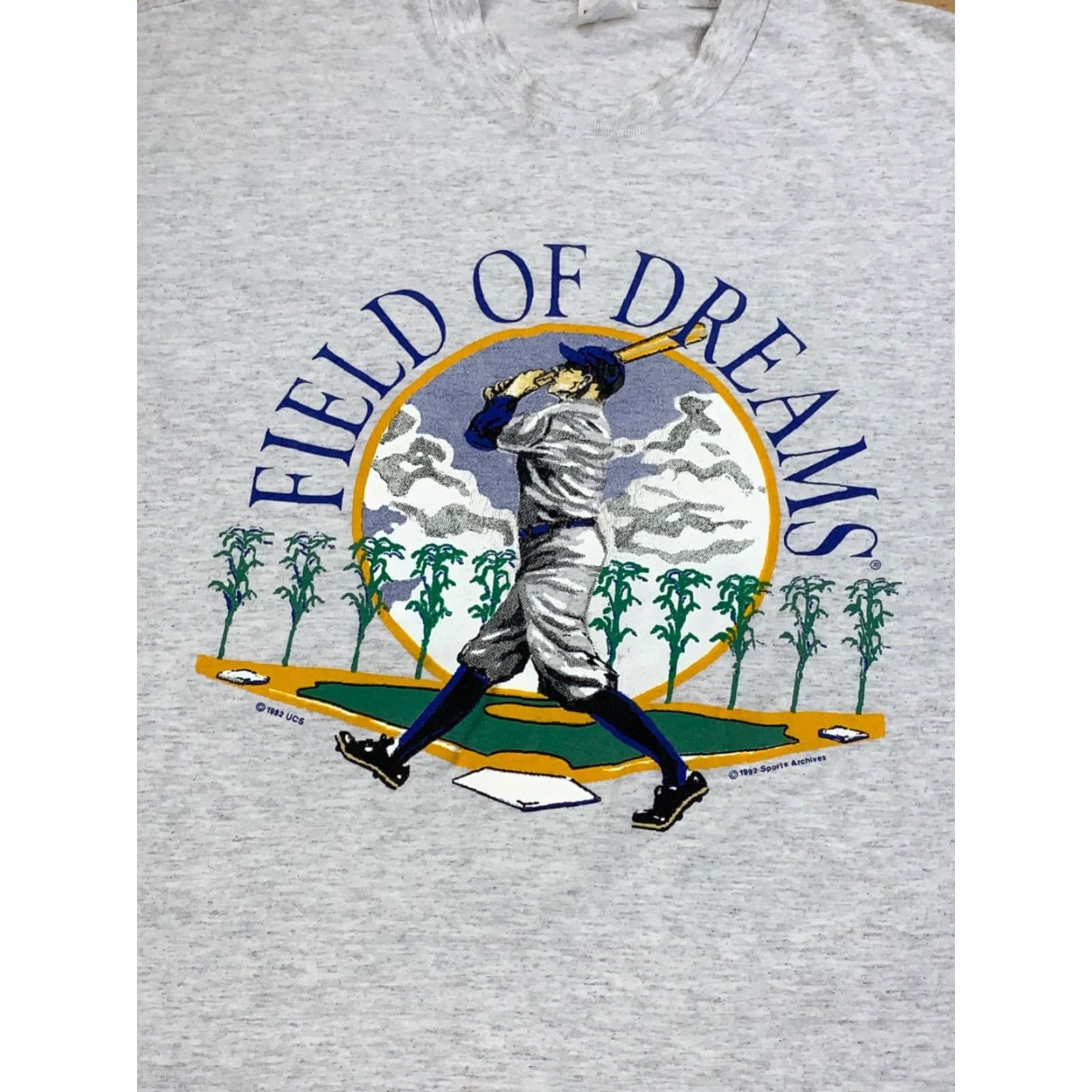 Vintage VINTAGE Field of Dreams Promo Shirt Mens XL Gray Movie T-Shirt Size US XL / EU 56 / 4 - 2 Thumbnail