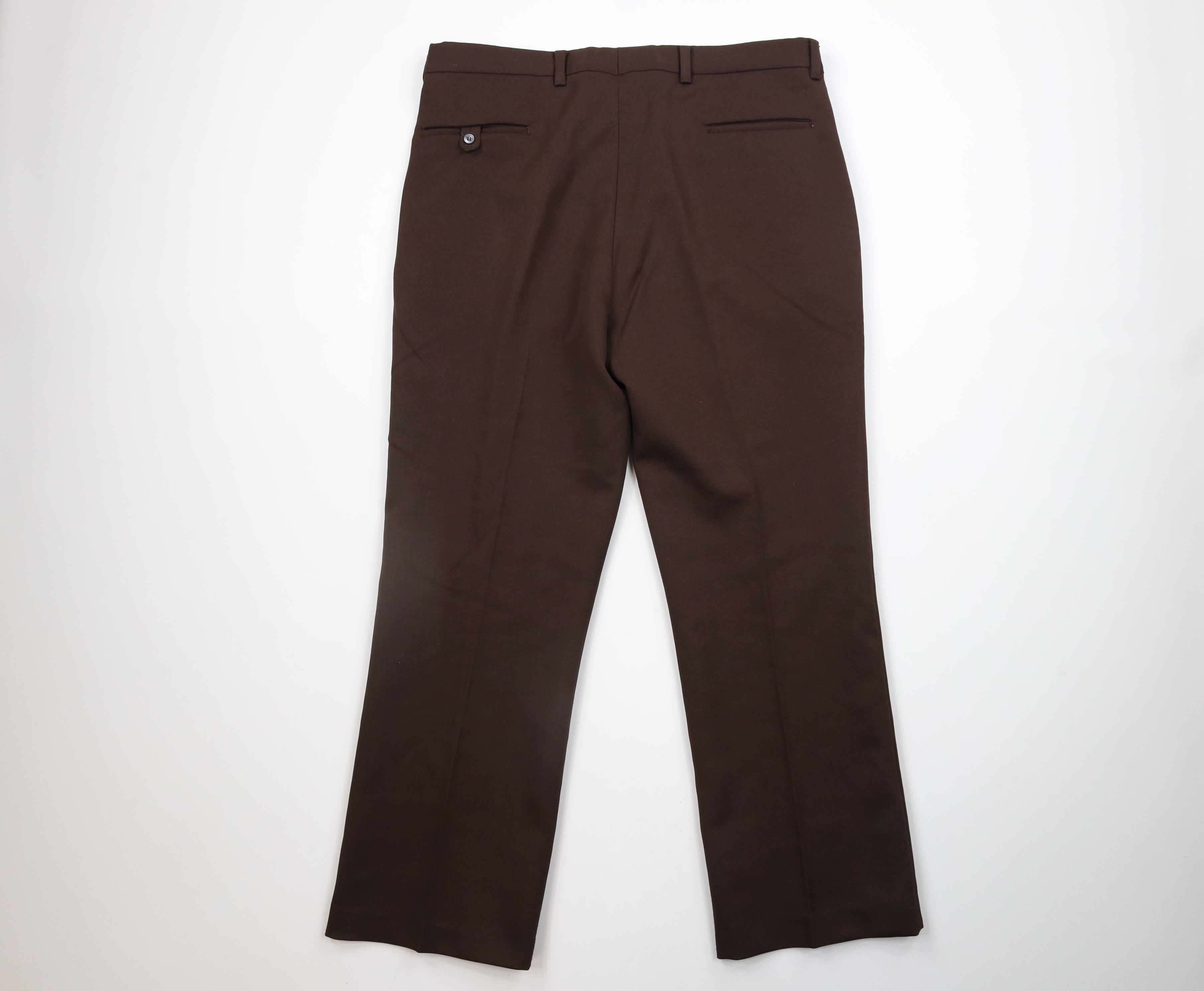 Vintage Vintage 70s Streetwear Wide Leg Bell Bottoms Pants Brown USA Size US 36 / EU 52 - 9 Thumbnail