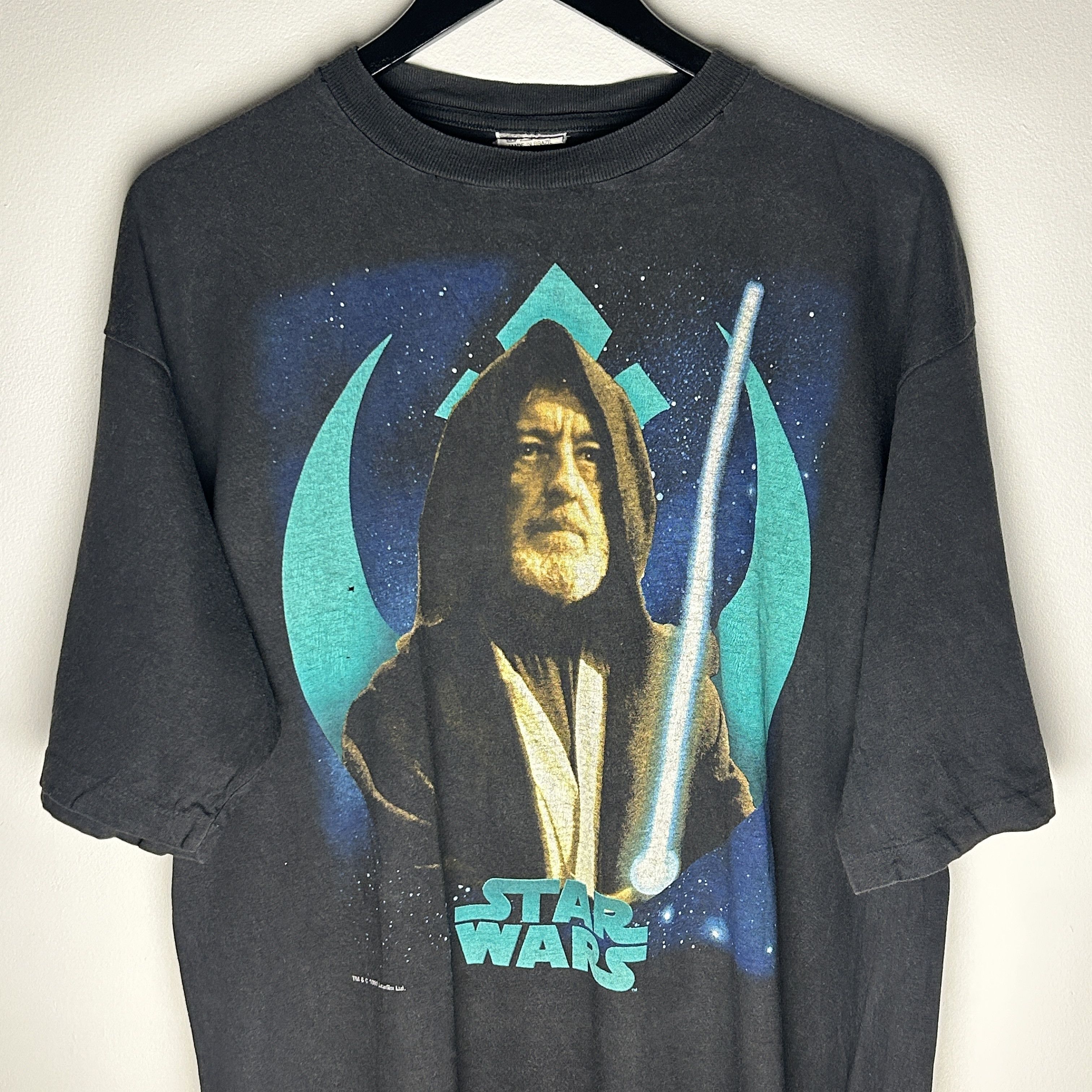 Star Wars Vintage Star Wars Obi-Wan Kenobi 1997 Movie T-shirt Size US XL / EU 56 / 4 - 2 Thumbnail