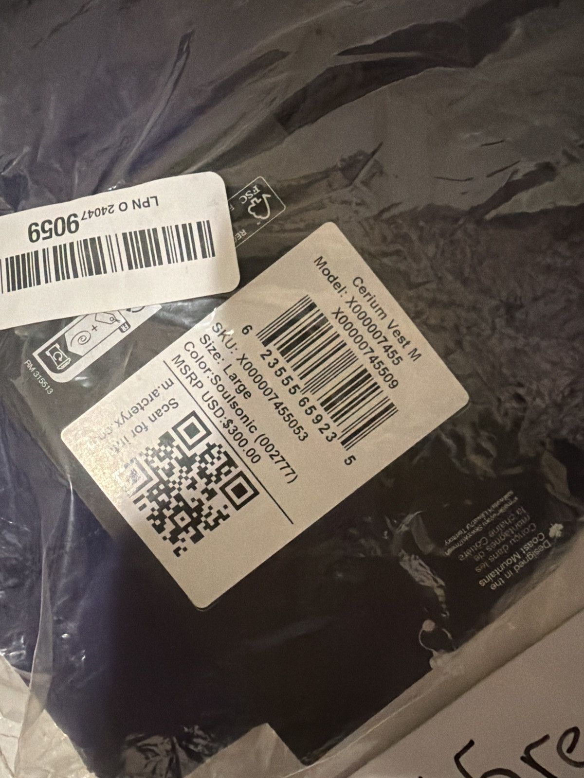 Arc'teryx Arc’teryx Cerium Vest Down Jacket Color Soulsonic Size US L / EU 52-54 / 3 - 5 Thumbnail