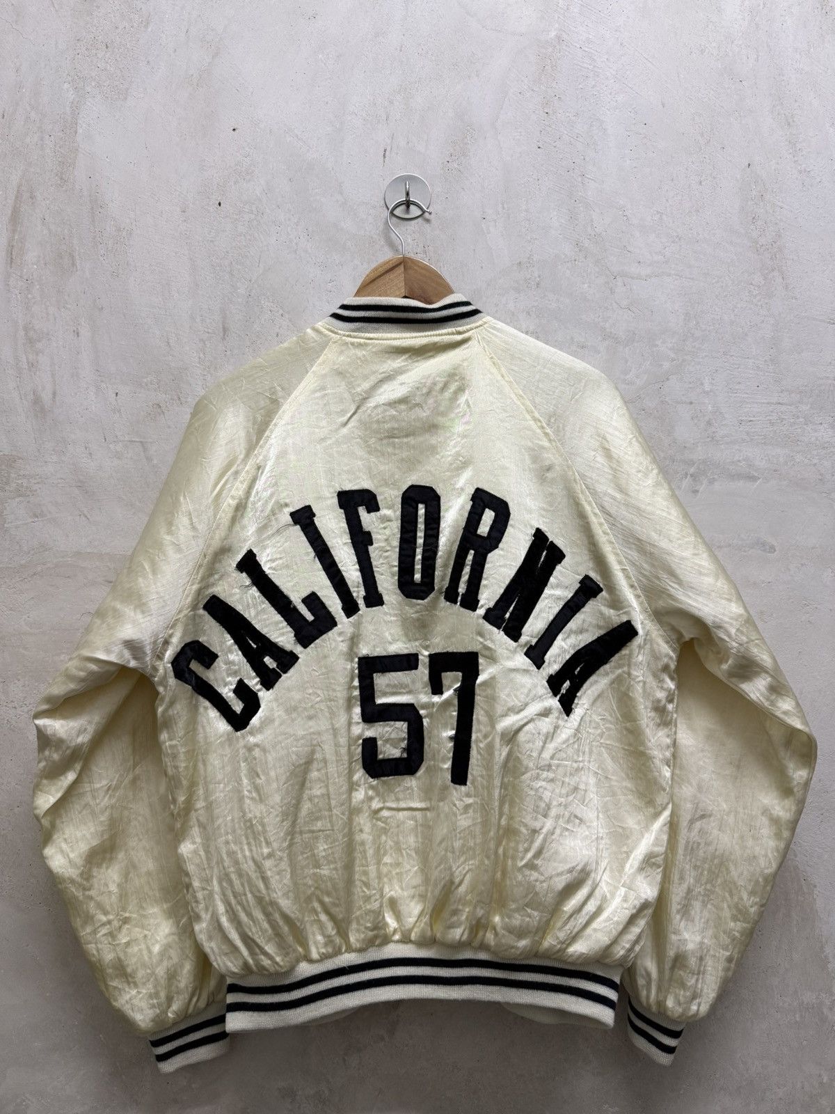 Vintage Vintage SGL “California 57” Satin Varsity College Jacket Size US L / EU 52-54 / 3 - 1 Thumbnail