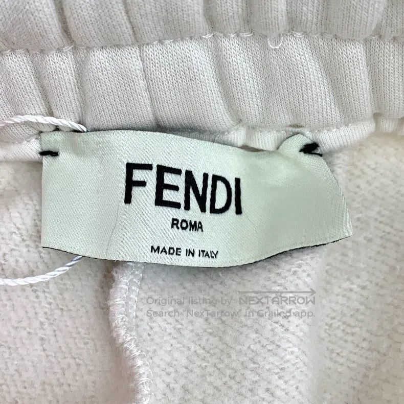 Fendi Fendi Beige side logo letter cotton elastic leg casual spo Size 24" / US 00 / IT 34 - 7 Thumbnail