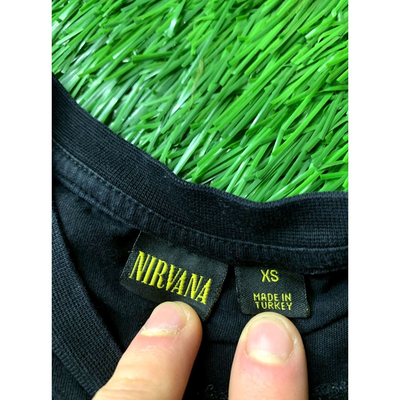 Vintage NIRVANA SHIRT Men Short Sleeve XS Black Nirvana Grunge 2010s Official Product 100% Cotton Vintage No Size US XS / EU 42 / 0 - 4 Thumbnail