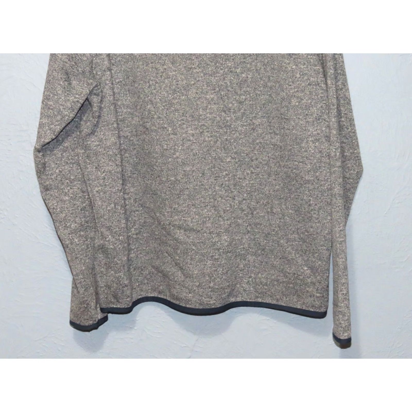 J.Crew J.CREW Authentic Sweater Men XL Marled Fleece Mock Neck Pullover Gray Solid Long Sleeve Casual Knit Size US XL / EU 56 / 4 - 6 Thumbnail