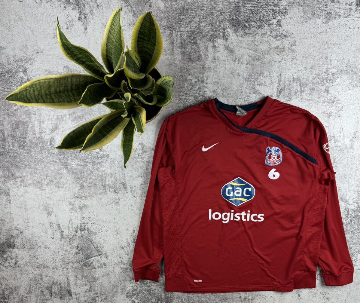 Nike #6 Crystal Palace FC Player Issue LongSleeve Nike Soccer Football Jersey T Shirt Size US XL / EU 56 / 4 - 1 Thumbnail