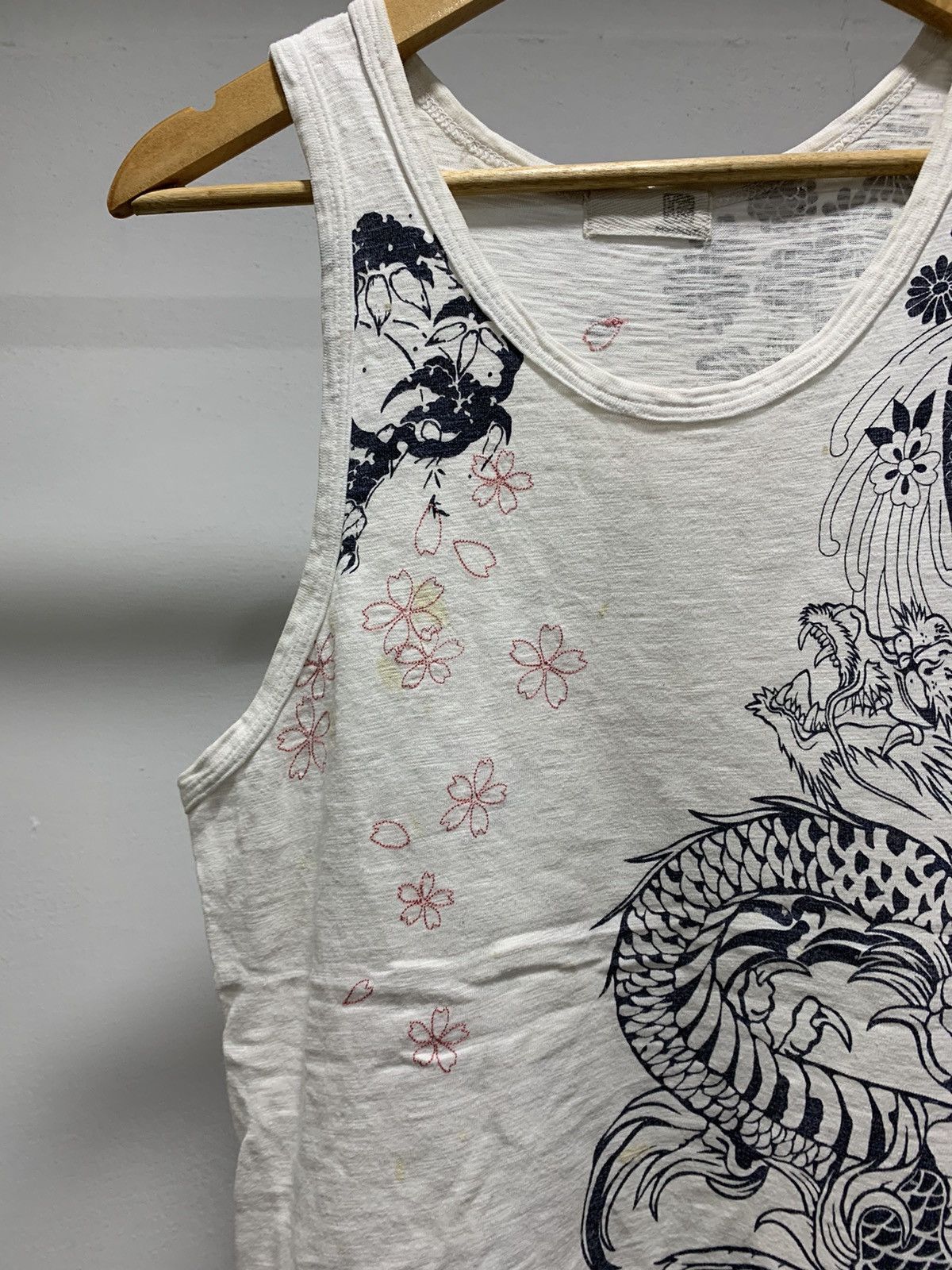 Japanese Brand Japan Dragon Sukajan Singlet 90s Size US S / EU 44-46 / 1 - 6 Thumbnail