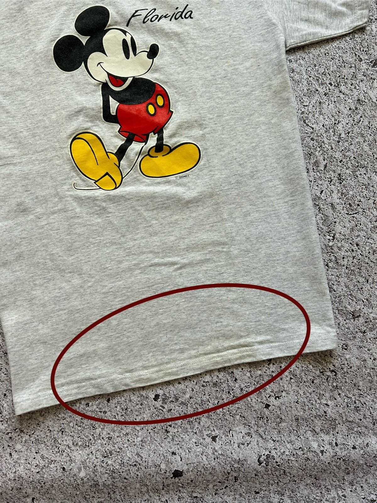 Disney × Mickey Mouse × Vintage Vintage 1990 WALT DISNEY MICKEY MOUSE FLORIDA TEE HYPE Y2K Size US L / EU 52-54 / 3 - 7 Thumbnail