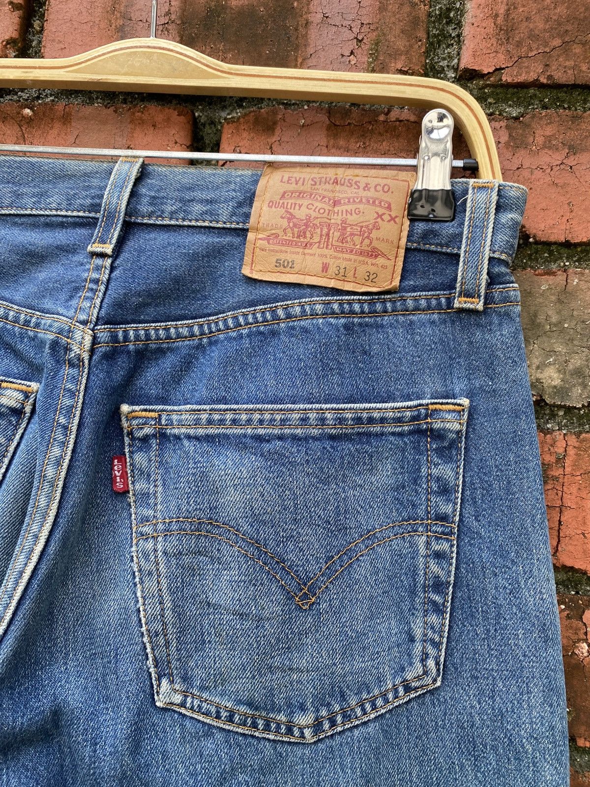 Levi's Vintage Clothing W31x29.5 Vintage levi's 501 faded made in USA Size US 31 - 3 Thumbnail
