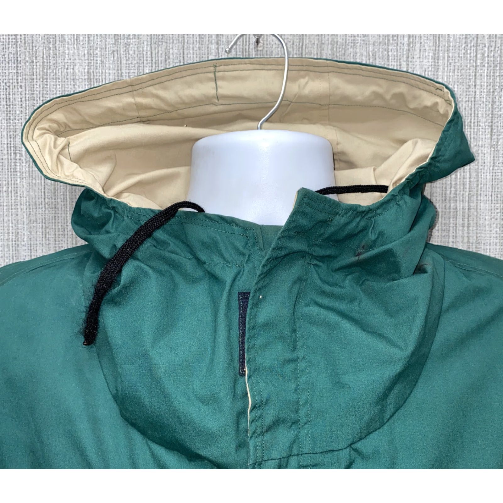 Altra Altra Mens Green Polyester/Cotton Full Zip Hooded Rain Jacket Size L Size US L / EU 52-54 / 3 - 3 Thumbnail