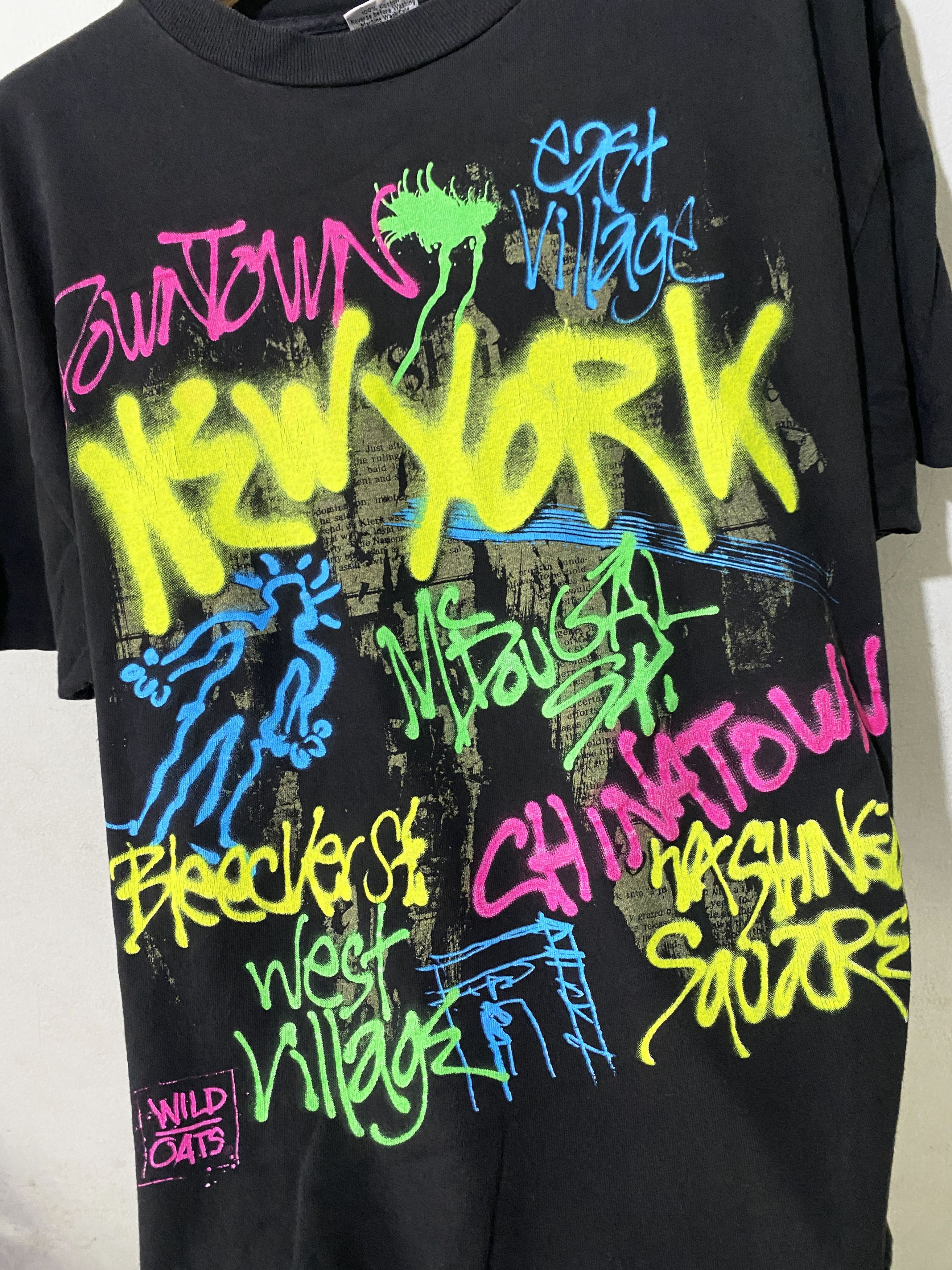 Vintage Vintage 90s New York City Graffiti Shirt Size US L / EU 52-54 / 3 - 2 Thumbnail