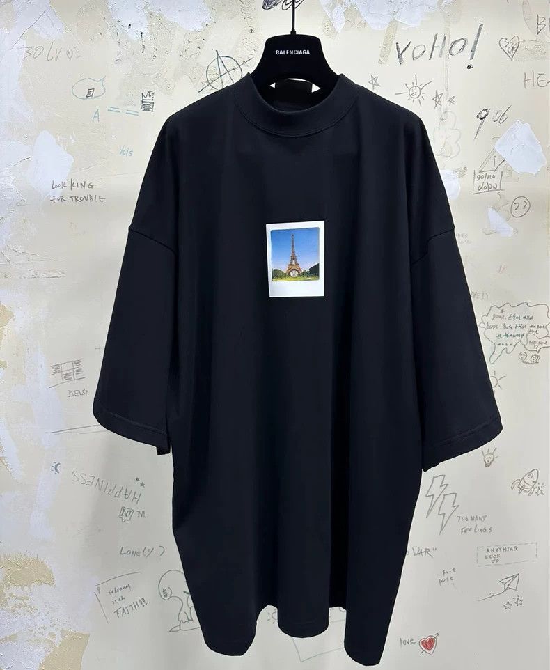 Balenciaga Balenciaga Tower polaroid short sleeves Size US XXS / EU 40 - 1 Thumbnail