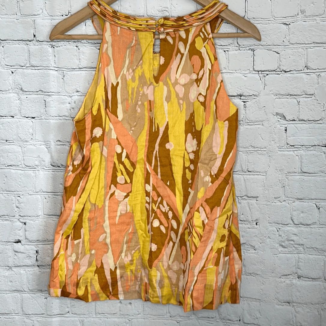 J.Crew J. Crew Women Blouse Sleeveless Tank Top Ruffles Neck Crew Neck Multicolor Size S Womens Size S / US 4 / IT 40 - 4 Thumbnail