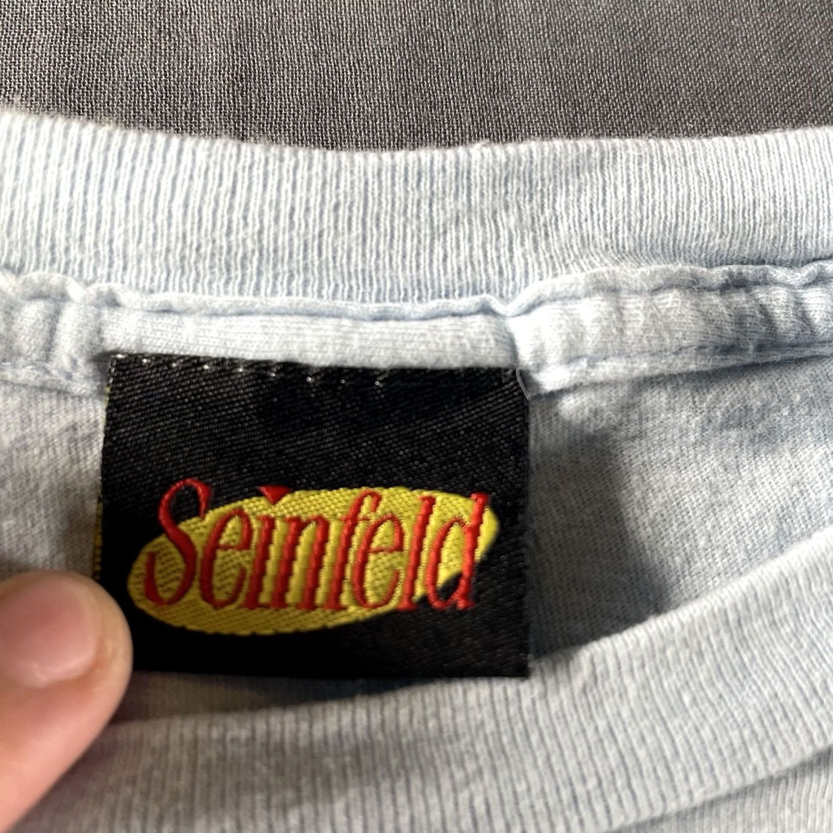 Vintage Seinfeld Shirt Mens M Kramer Dr Van Nostrand 90s Comedy Sitcom Blue Crew Neck Short Sleeve T-Shirt Graphic Print Regular Fit Pop Culture Size US M / EU 48-50 / 2 - 3 Thumbnail