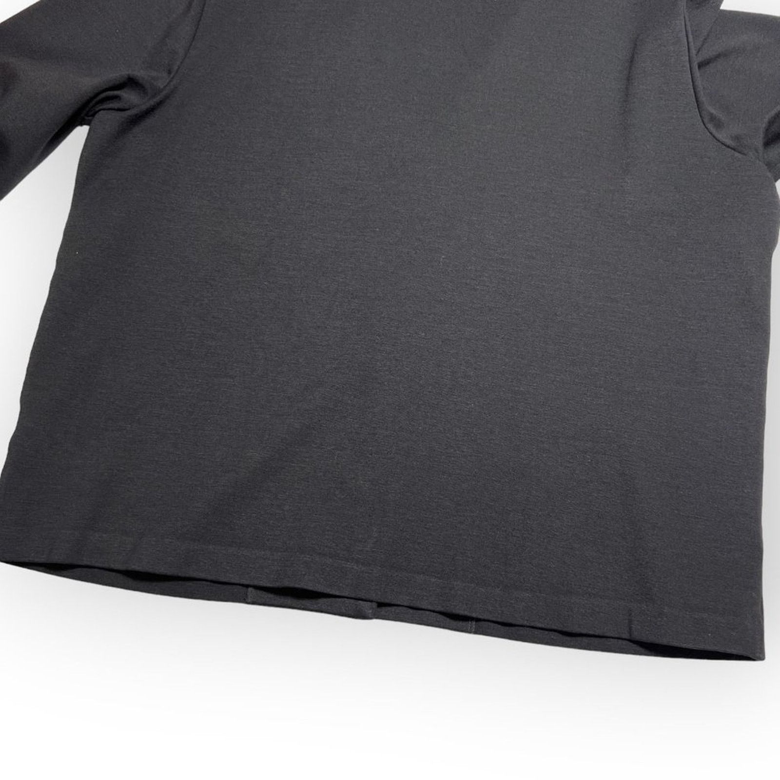 Eileen Fisher Eileen Fisher Black Stretch Blazer Pockets USA Size L Size L / US 10 / IT 46 - 8 Thumbnail
