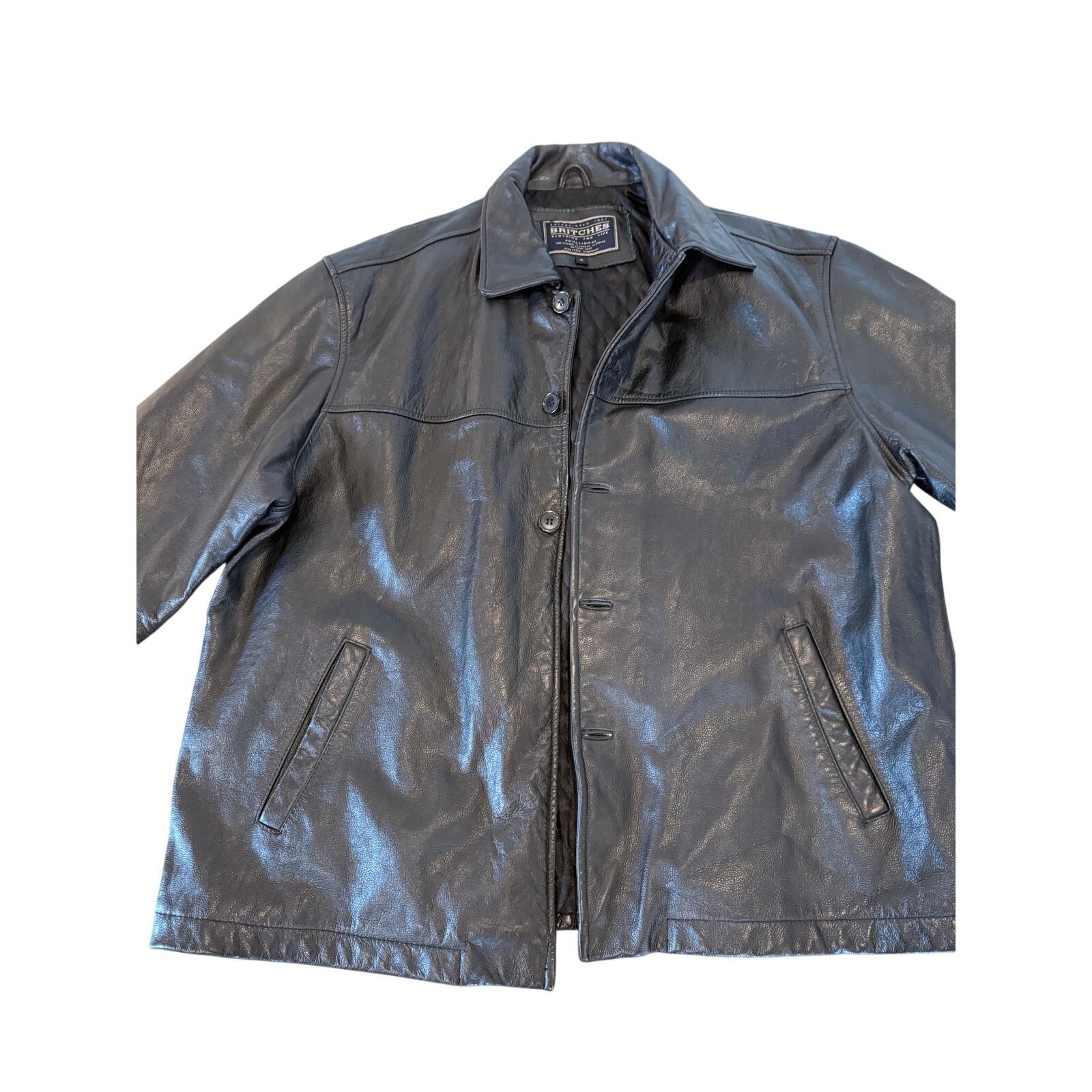 Britches Britches - Vintage Men's Leather Coat, Size XL Size US XL / EU 56 / 4 - 1 Thumbnail