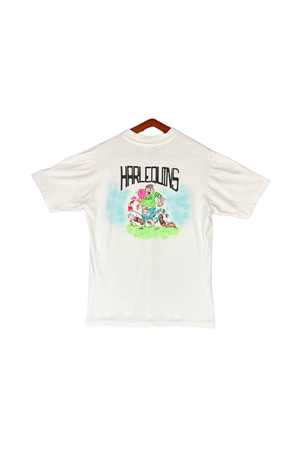 Hanes 90s Penticton Harlequins Rugby Graphic Tee USA Made Hanes L Size US L / EU 52-54 / 3 - 1 Thumbnail
