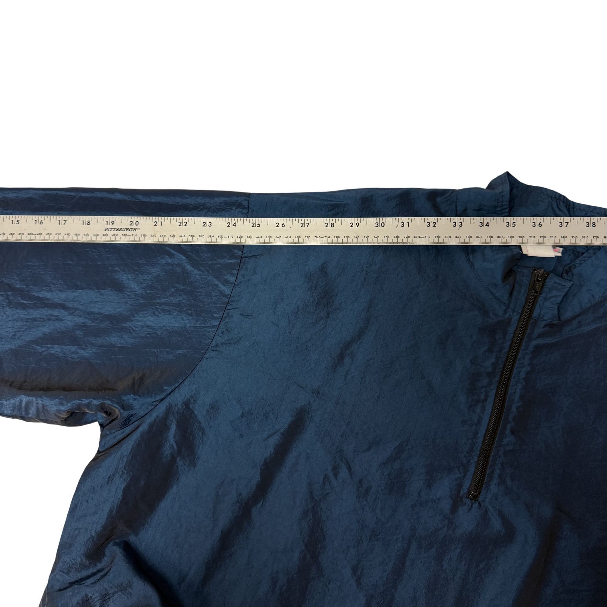 Other Vtg Surf Style SHINY Blue IRIDESCENT Surfer Windbreaker OS Size US L / EU 52-54 / 3 - 9 Thumbnail