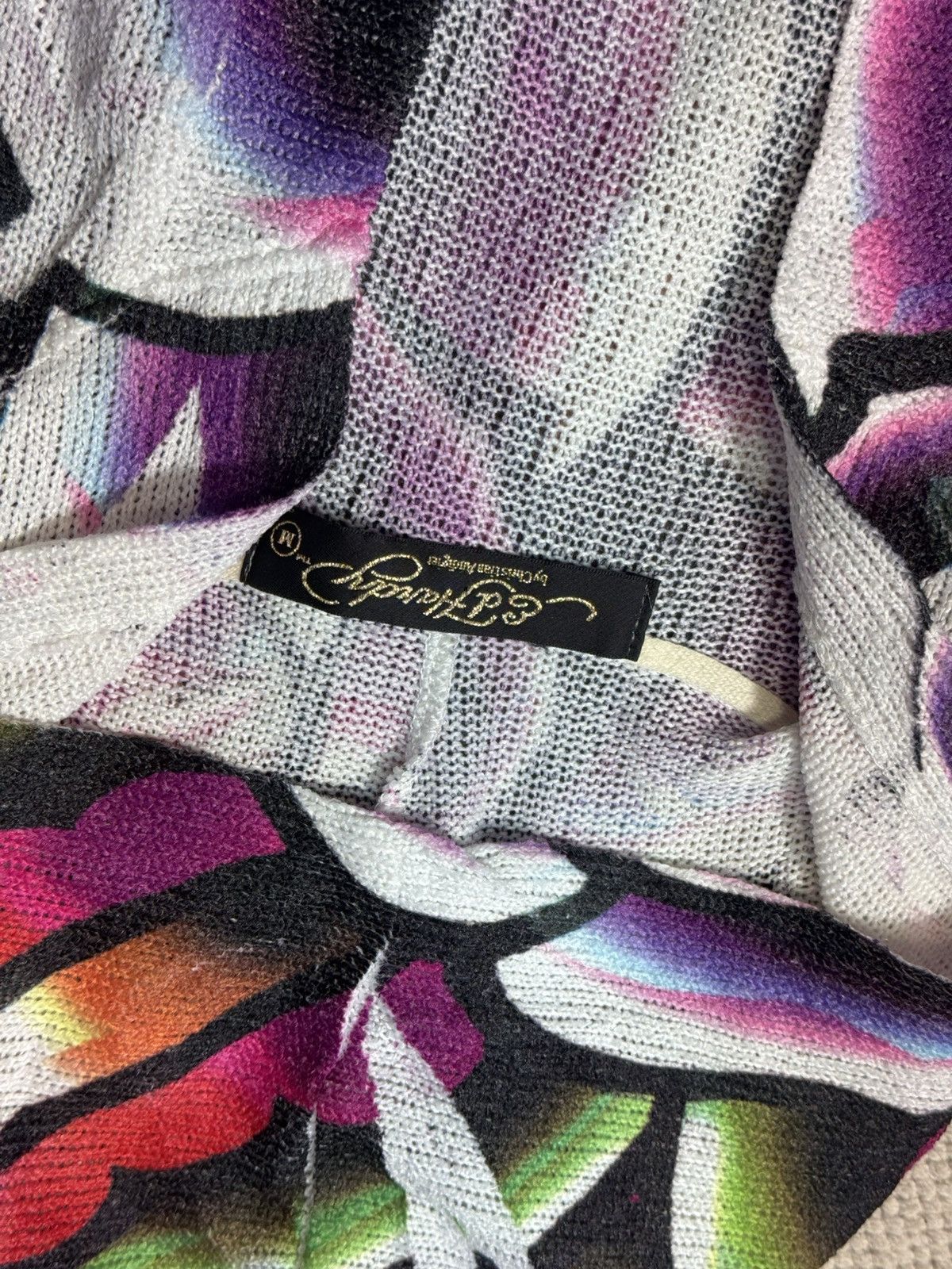 Ed Hardy VINTAGE ED HARDY ALL OVER PRINT MESH 2000s MINI DRESS Size S / US 4 / IT 40 - 7 Thumbnail