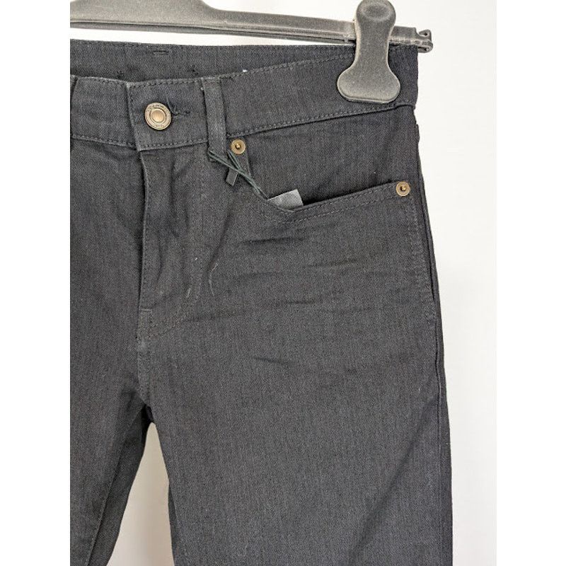 Saint Laurent Paris o1rshd1 SK 5P Low Wash Jeans in Worn Black Size US 27 - 8 Thumbnail