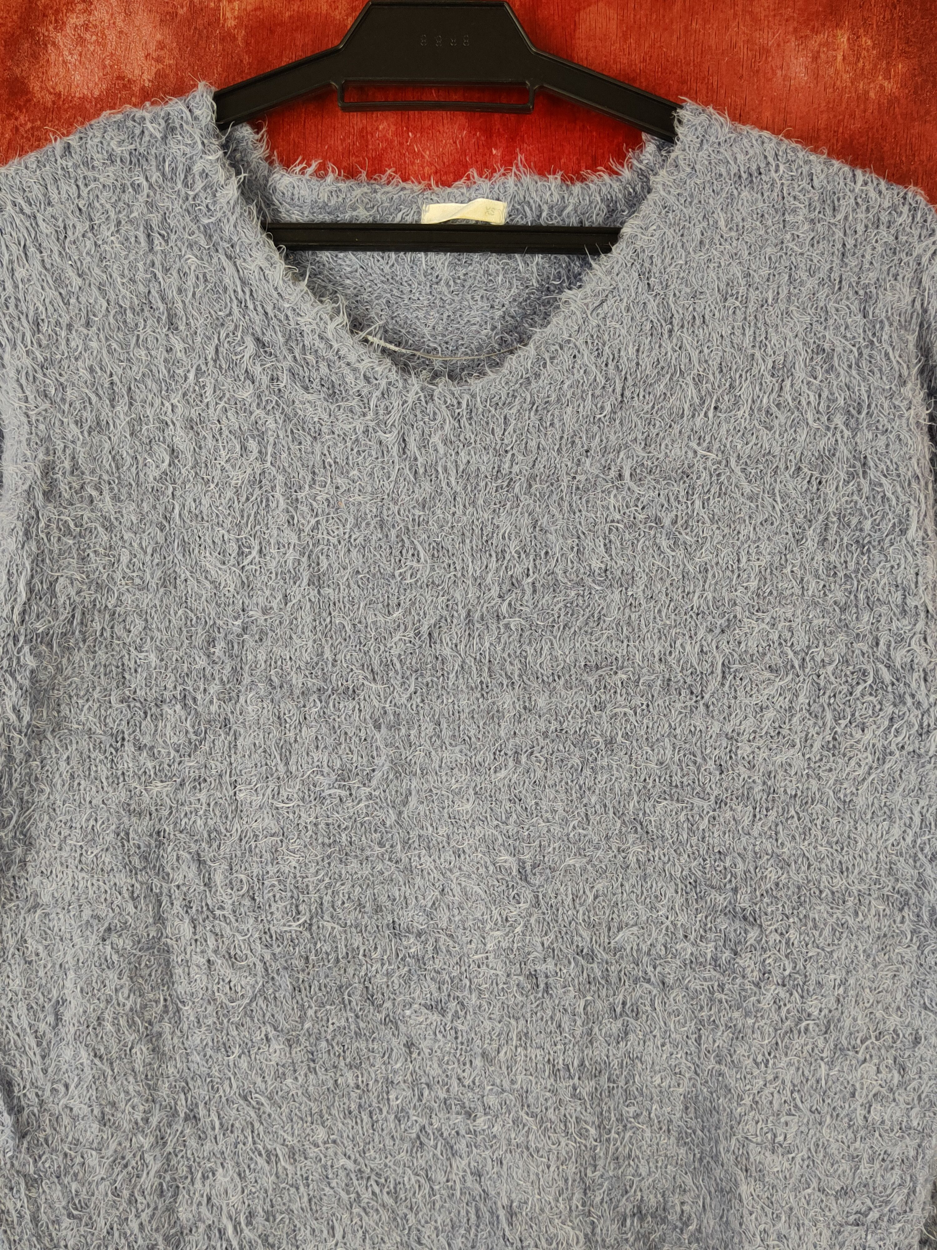 GU × Vintage Cool and vintage GU Purple Fur Mohair Knitwear Size XS / US 0-2 / IT 36-38 - 2 Thumbnail