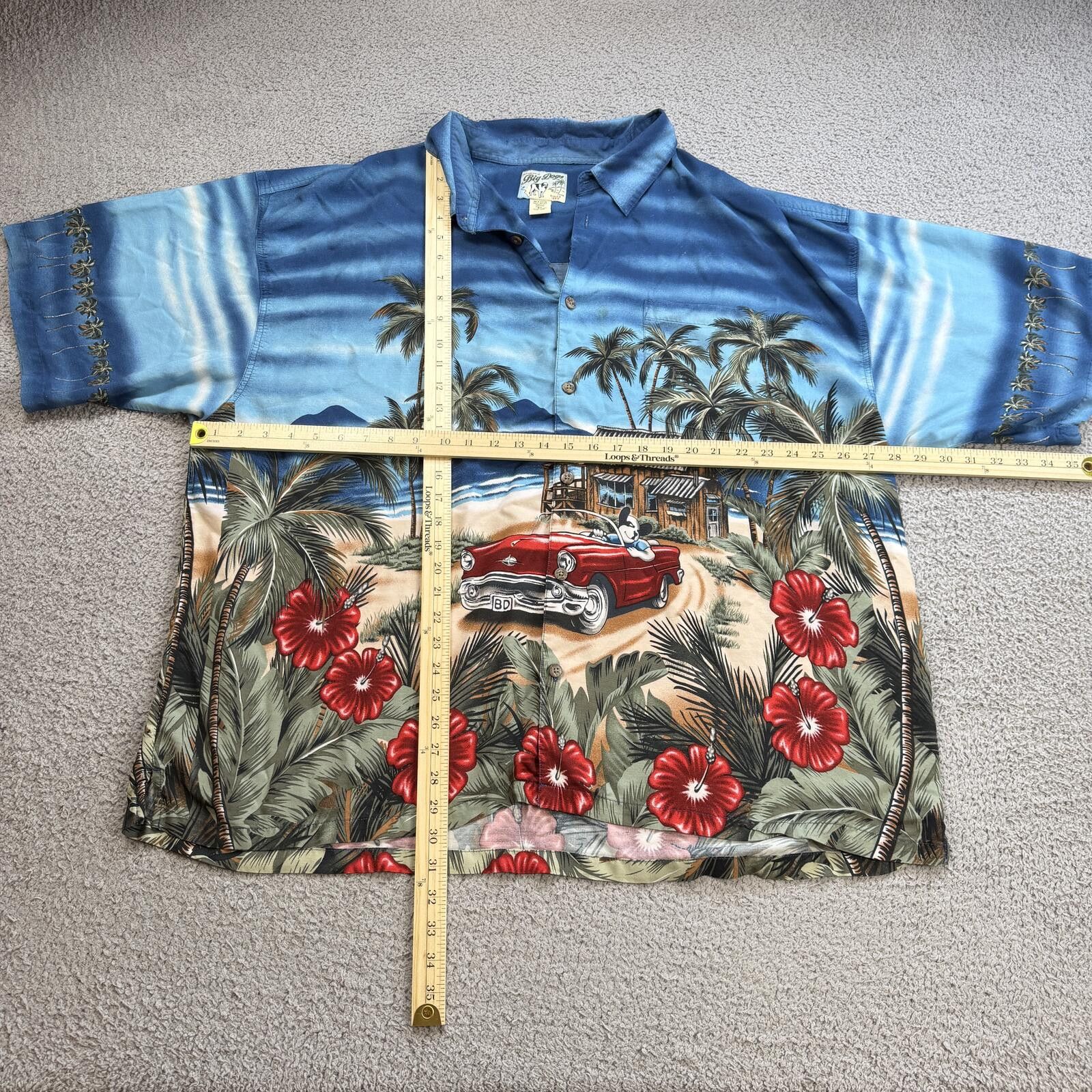 Big Dogs Vintage Big Dogs Hawaiian Rayon Shirt 5X Y2K AOP Button Up Size US XXL / EU 58 / 5 - 3 Thumbnail